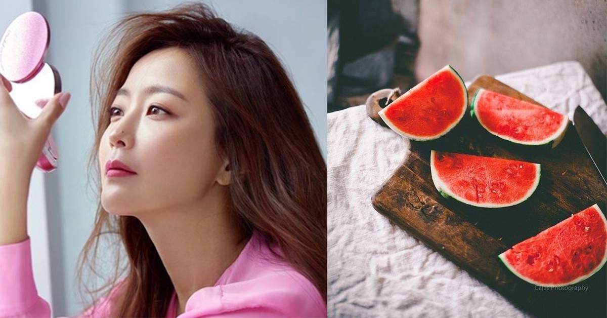 西瓜红了,肌肤回春有救了!韩国美魔女金喜善抗老、防晒都靠这样水果