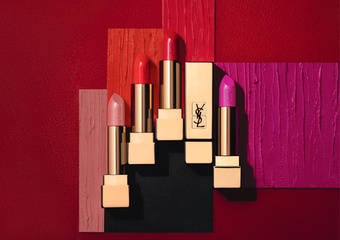 YSL - “奢华缎面唇膏”全新4色 让鸡尾酒活萃滋润双唇 让你的温度留在我的唇 今晚吻我吧!