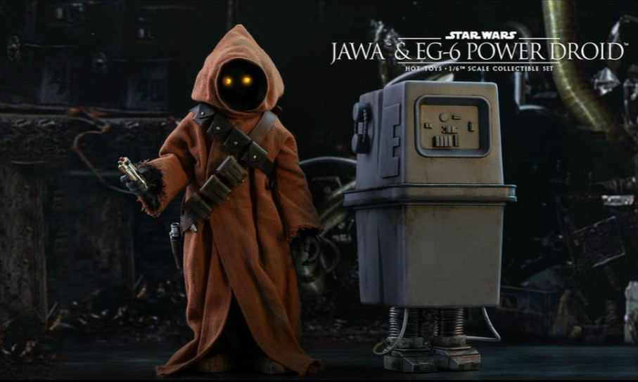 Hot Toys 《星球大战4》贾瓦人&EG-6 动力机器人 1/6 比例人偶作品