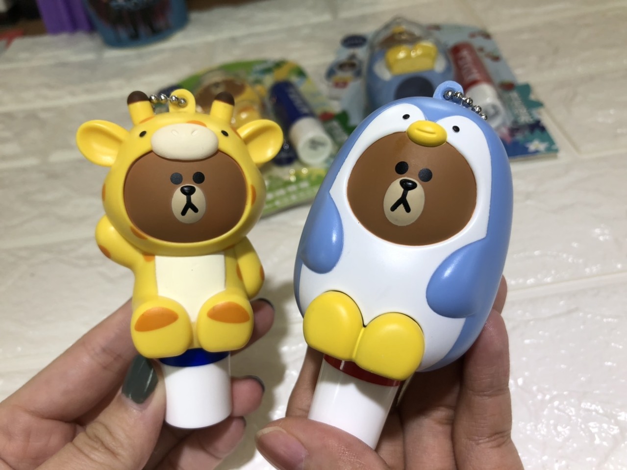 企鹅熊大、长颈鹿熊大超萌!全家推熊大X妮维雅护唇膏