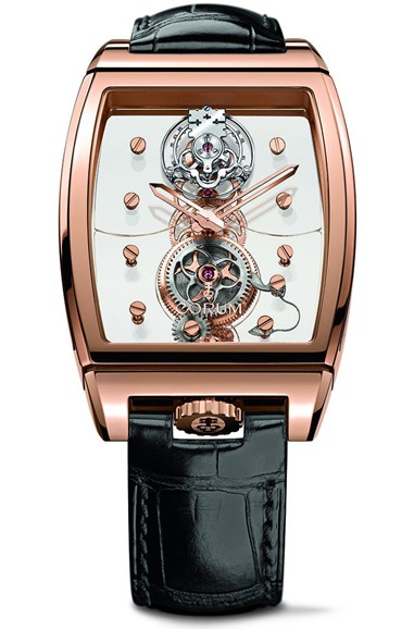 昆仑(Corum)金桥360度透视陀飞轮腕表,新品即将上线