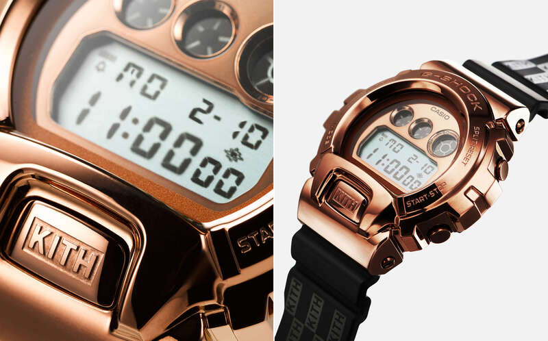 G-Shock联名KITH推限定表款 玫瑰金搭配满版Logo设计太欠买!
