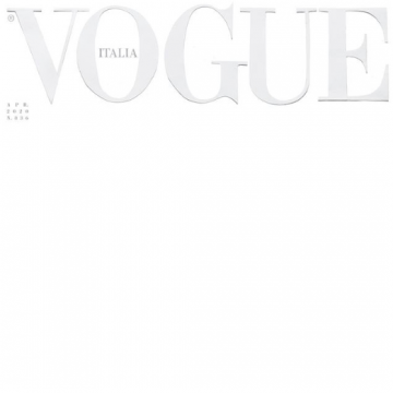 从危机中重生！意大利《Vogue》封面为疫情留白 总编辑：它等待被故事填满