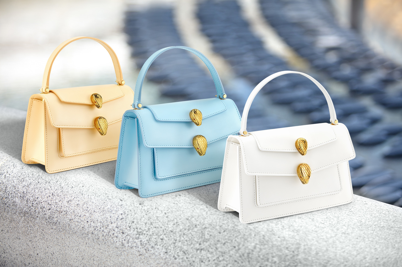 宝格丽王大仁联名包款2020第二发！浅蓝与蜜桃橘必收