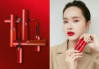 GIORGIO ARMANI 亚曼尼 - 奢华丝绒订制唇萃 精巧珍藏组 三大挚爱色调X全新包装 复刻奢华经典红唇时尚