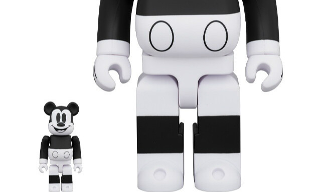MEDICOM TOY BE@RBRICK 系列「米奇 (Mickey Mouse) B&W 2020 版」