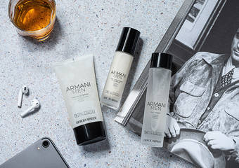 GIORGIO ARMANI 亚曼尼 - 全新【男仕保养系列ARMANI MEN】亚曼尼绅士保养学 高订西服幻化为品味质感保养 打造无懈可击 专属男性的肌肤魅力