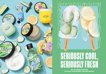 The Body Shop 美体小铺 - 让肌肤尝一口清爽冰凉的“蔬果”吧!【小黄瓜&柠檬舒活身体系列】沁凉上市