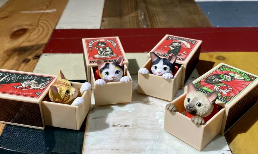 奇谭俱乐部「火柴盒猫」扭蛋