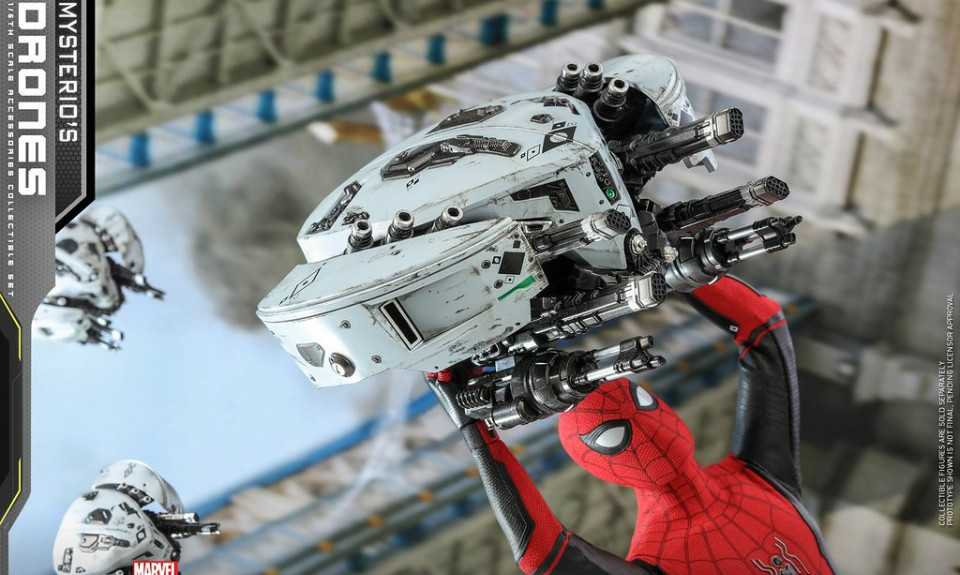 Hot Toys《蜘蛛侠:英雄远征》神秘客的无人机 1/6 比例配件组