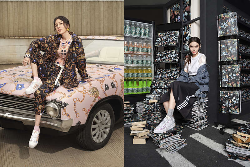 美到网友以为撞脸!杨幂、Angelababy穿adidas Originals新装比美