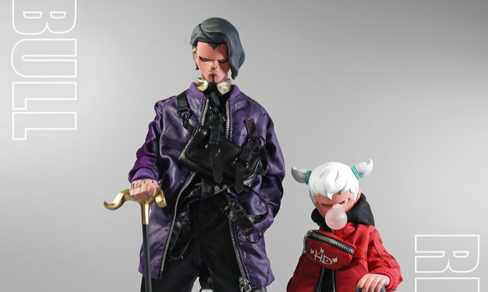 J.T Studio Street Mask 系列【BULL & RedKid】1/6 比例人偶