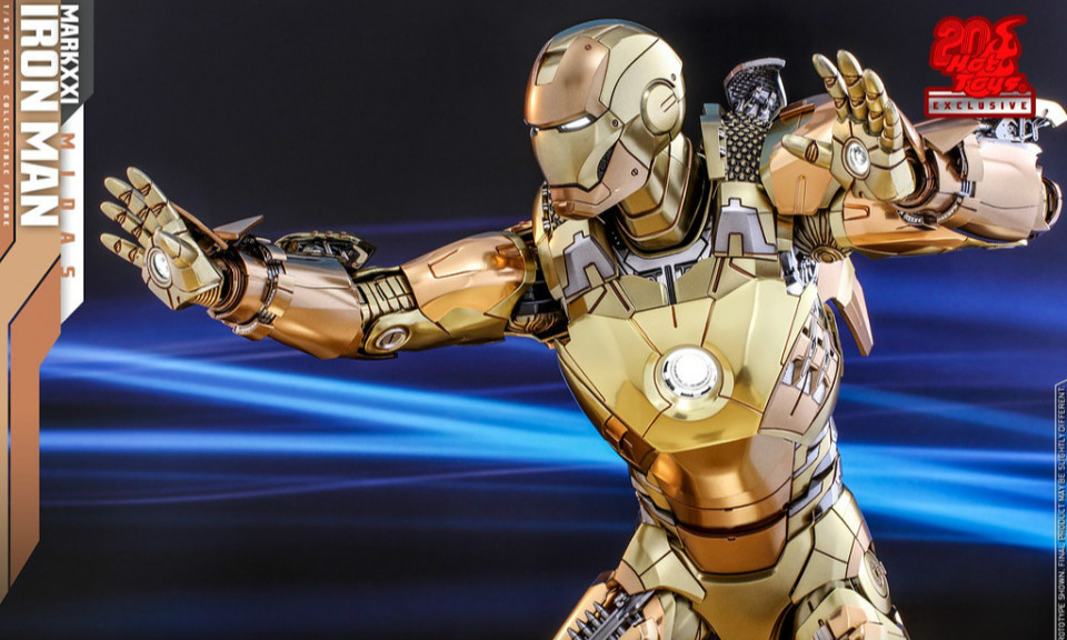 Hot Toys《钢铁侠3》钢铁侠马克21(麦达斯)1/6比例人偶