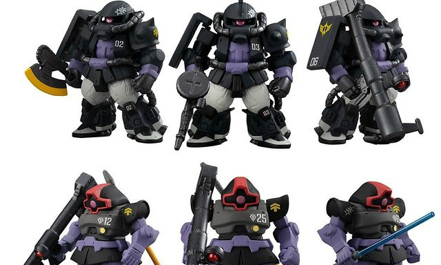 FW GUNDAM CONVERGE:CORE「黑色三连星 高机动型扎古II&大魔套组」