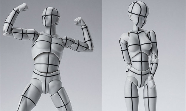 万代 S.H.Figuarts 素体君 / 素体酱 线框版