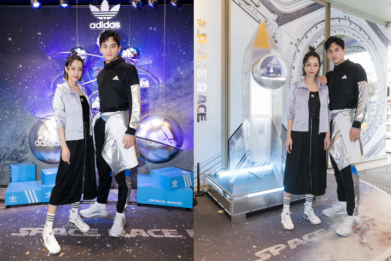 谢欣颖想上月球找外星人 携手范少勋现身adidas太空快闪店