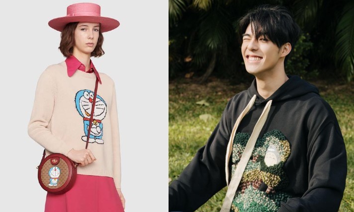 哆啦A梦、龙猫都来了!Gucci、Loewe把经典卡通变时尚