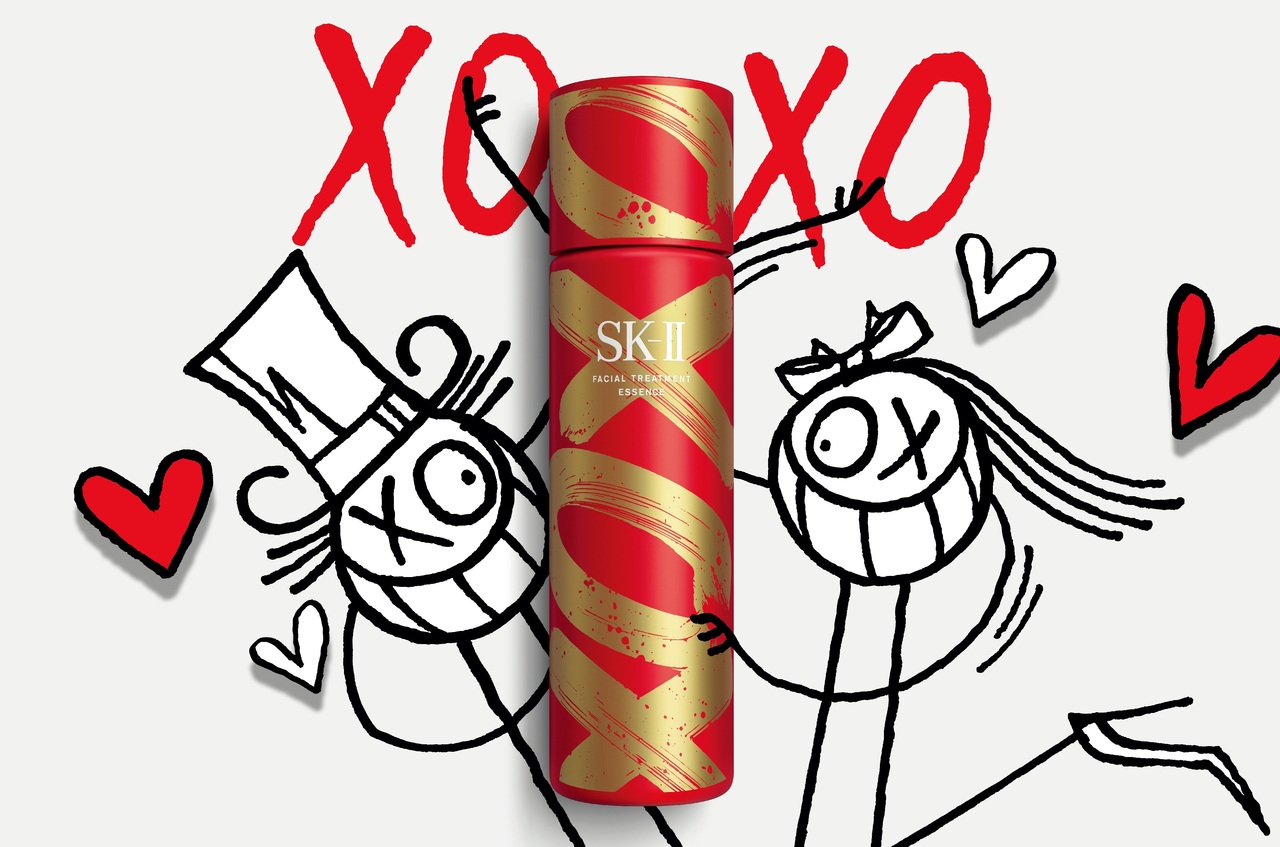 XOXO亲亲抱抱!SK-II青春露新年版涂鸦鼓舞2021新未来
