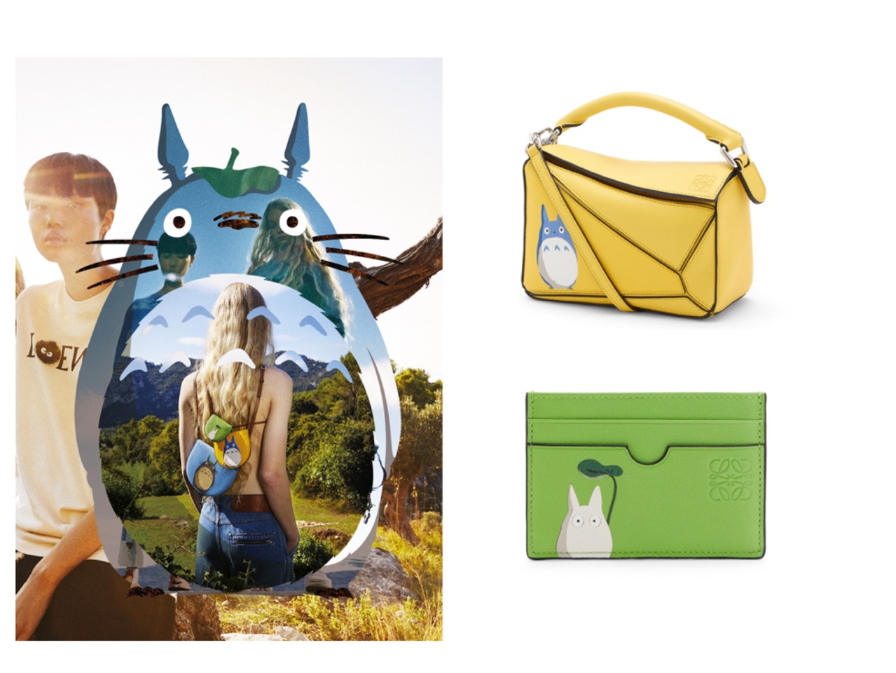 那些年我们一起看过的龙猫 变成LOEWE限定系列的图案了