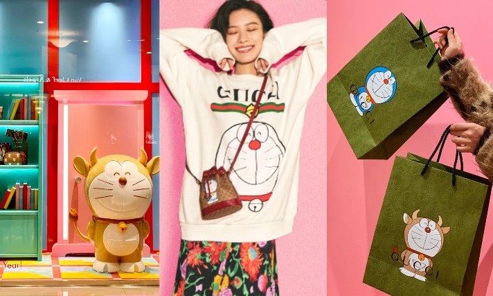 金牛角哆啦A梦Doraemon太吸睛!Gucci联名店中店太好拍、还有任意门、大雄书桌
