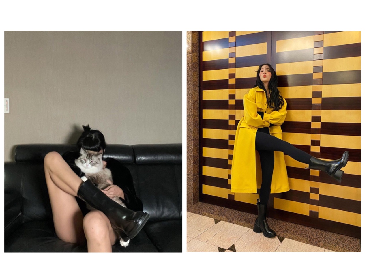 Chloé新靴款穿了会长高几公分?Irene Kim长腿好惊人