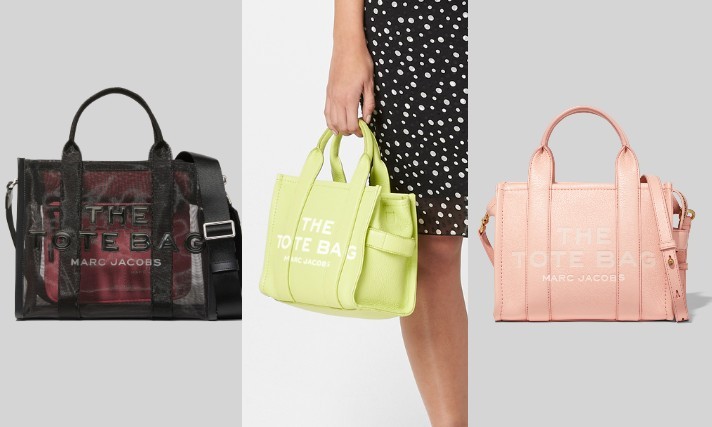 皮革、网状尼龙材质 Marc Jacobs托特包好多新选择!