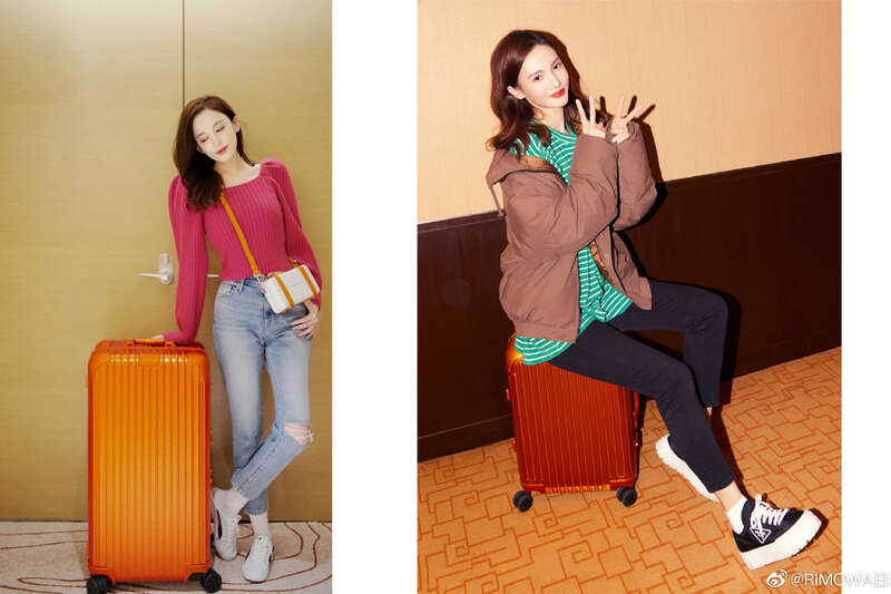 RIMOWA梦幻新色行李箱问世!女神古力娜扎、金晨抢先上手拍美照