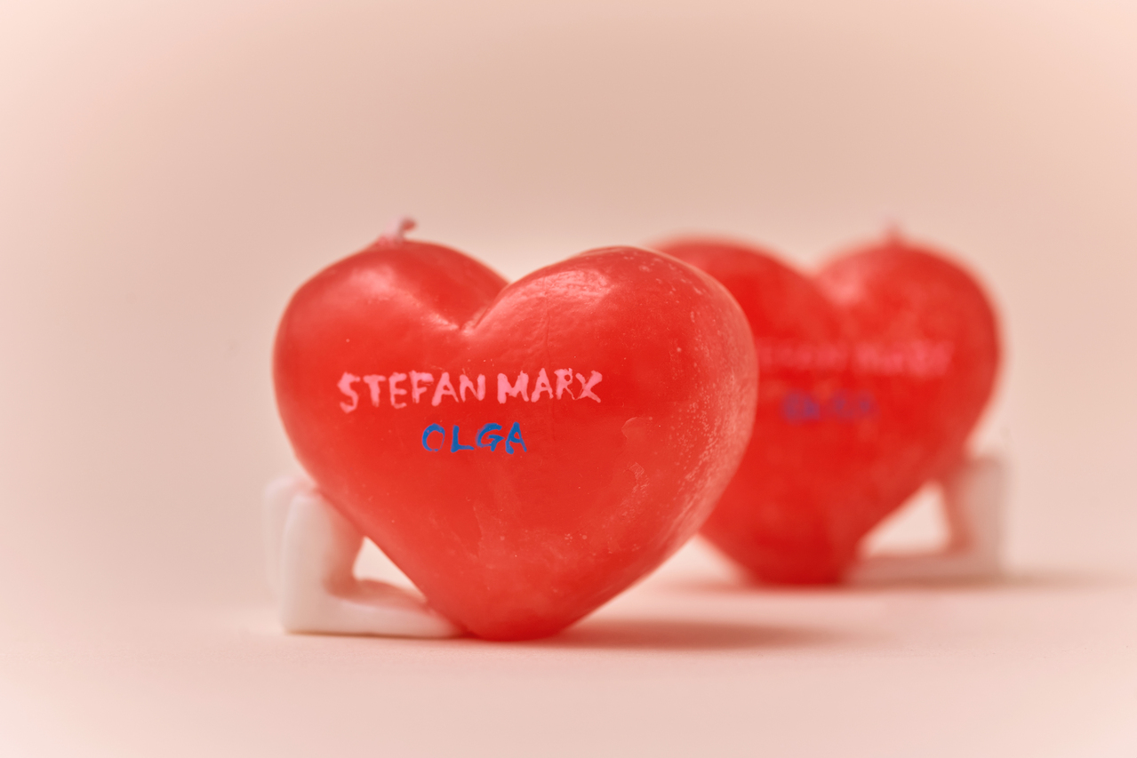 台湾才买得到!Stefan Marx X OLGA爱心蜡烛可爱上市