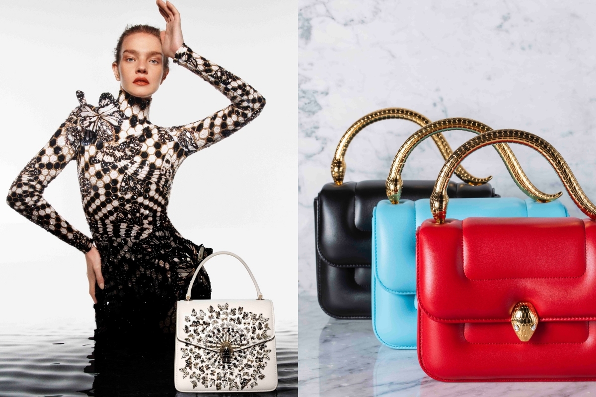 Mary Katrantzou X 宝格丽联名包 直接手拿蛇头很可以