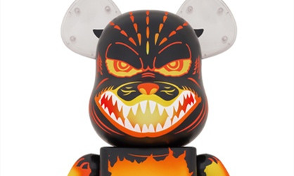 BE@RBRICK《哥斯拉vs戴斯特洛伊亚》哥斯拉(熔毁 Ver.)